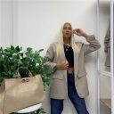 blazer con manica regolare bis